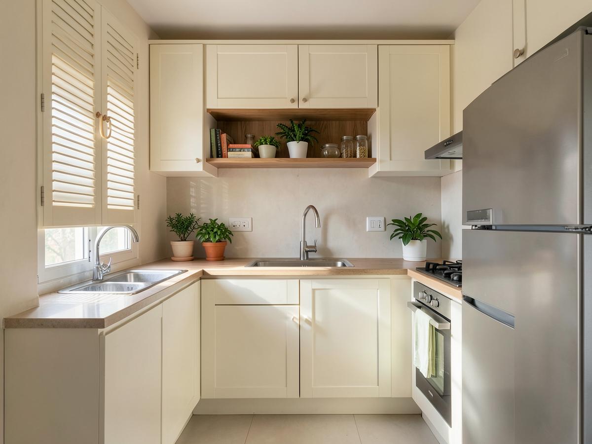 Straight kitchen in Greater Kailash, South Delhi