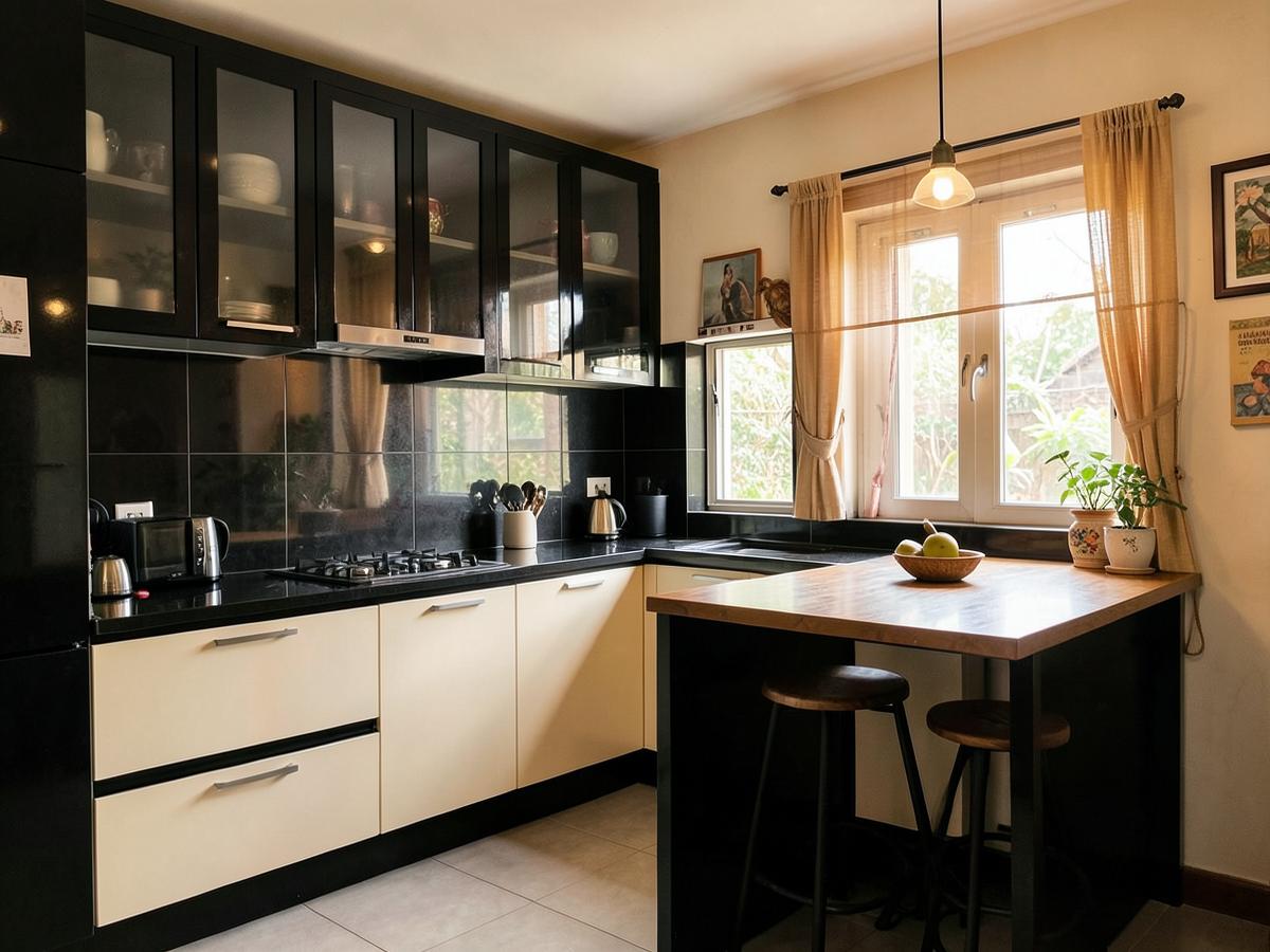 L-Shaped kitchen in Sector 12, Dwarka